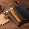 Classic Leather Rings Binder Notebook A5 Personal Genuine Leather Cover Journal Diary Sketchbook Planner Stationery 5