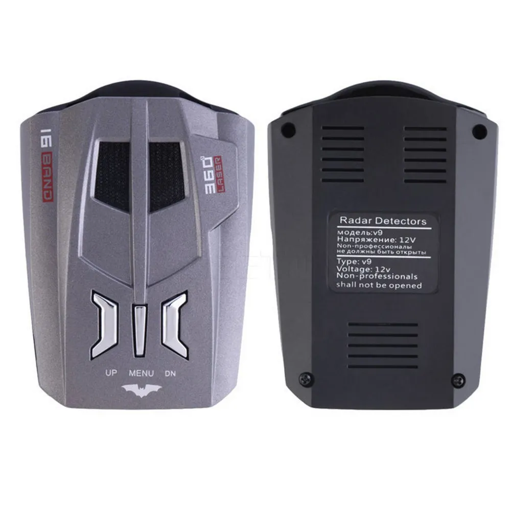 

V9 Vehicle Radar Detector (English/Russian ) 360 Degree Car Trucker Speed Sensor Voice Alert Warning 16 Band LED Display