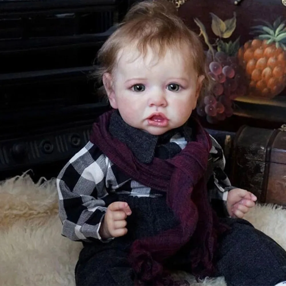 2" 55 см Reborn Baby Dolls, полностью силиконовая кукла для новорожденных, Реалистичная, Реалистичная, для малышей, Bonecas с кривым ртом, кукла, игрушка