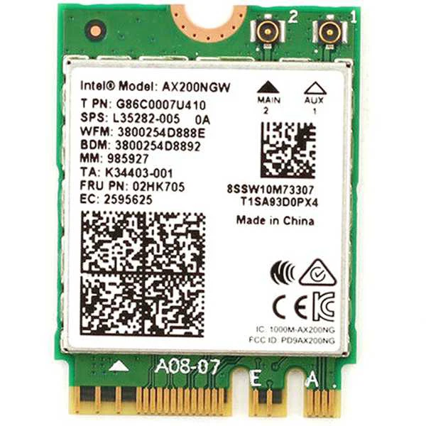 Двухдиапазонная 2400 Мбит/с Беспроводная AX200NGW NGFF M.2 Bluetooth 5,0 Wifi сетевая карта 2,4 г/5 г 802.11Ac/Ax для Intel AX200(с адаптером
