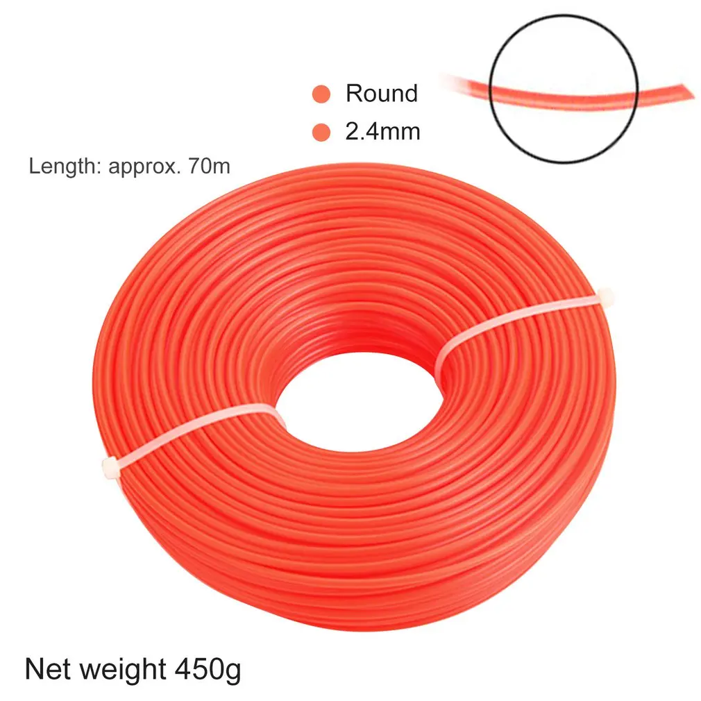 2,4 мм/3,0 мм триммер линия стример кусторез шнур линия длинный рулон квадратная трава Веревка Линия для газонокосилки триммер