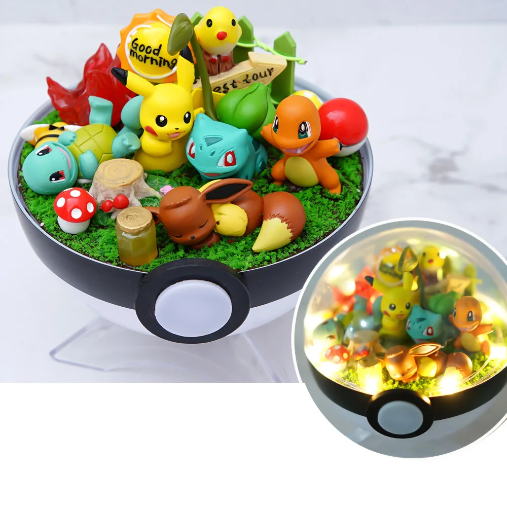 Takara Tomy с покеболом Пикачу Бульбазавр Мьюту фигурки ручной работы модель