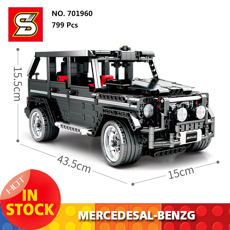 Sembo 701960 совместимый, Technic серия Mercedesal-benzg большой G500 автомобиль строительные блоки Набор Классический Дети Образование модель подарок