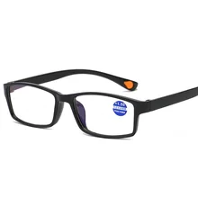 Новые ультра легкие Blu-Ray TR90 очки для чтения полная Рамка унисекс Смола ретро-очки для чтения личности повседневные солнечные очки