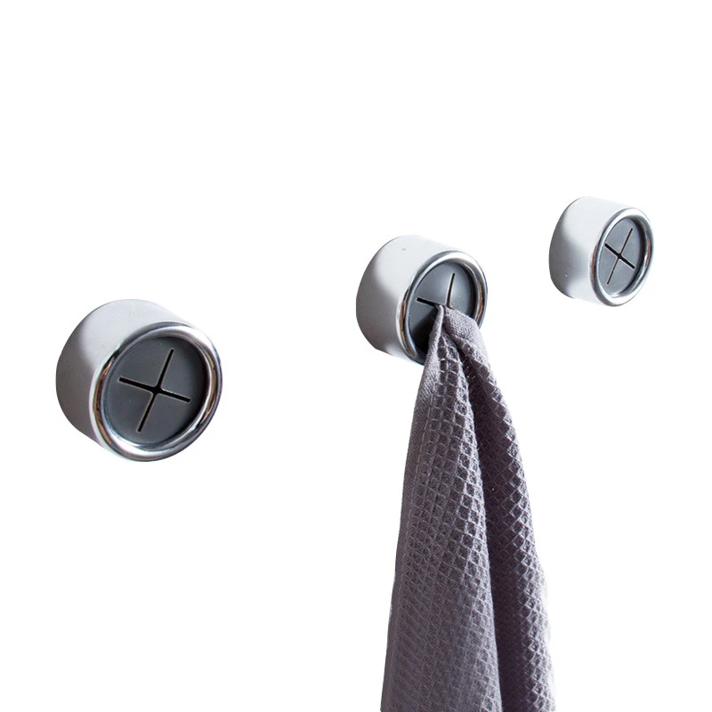 Wash Cloth Tea Towel Clips Push In Holder Grip Hook Self Adhesive