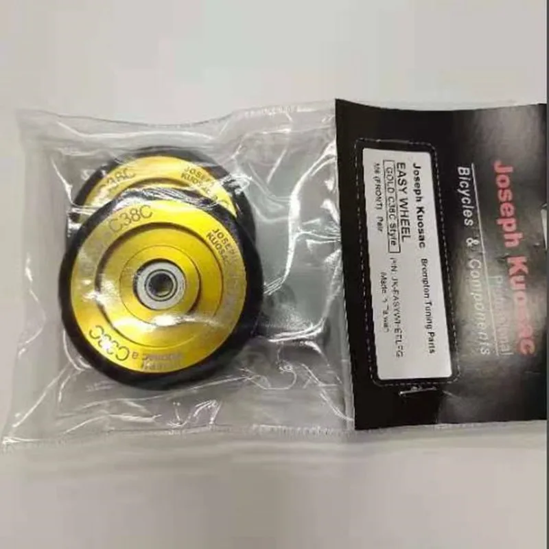 1ペア折りたたみ自転車超簡単ホイールtitaniumネジブロンプトン