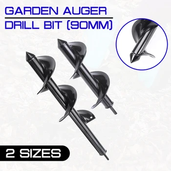 90mm Garden Planting Machine Drill Bit Earth Auger Hole Digger Tool Fence Borer Post Post Hole Digger Garden Auger Yard Tool tanie i dobre opinie ONEVAN Woodworking NONE Inne CN (pochodzenie) other Garden Auger Drill Bit