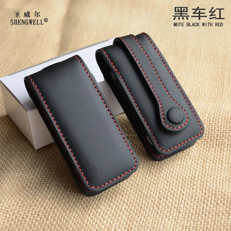 Baratos Funda de cuero de vaca superior con diseño de coche para Porsches Boxster Caimán 911 Panamá Cayenne Macan accesorios de la cubierta de la llave del coche de moda