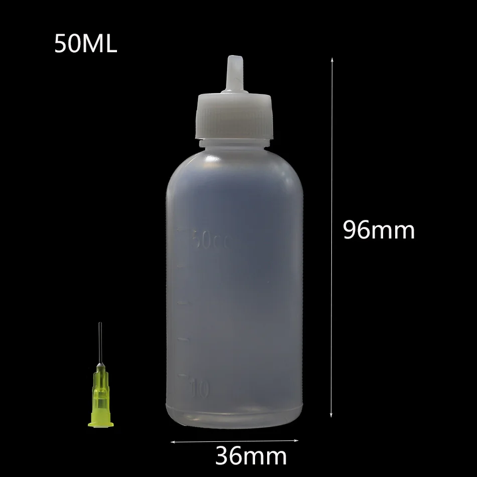 50ml 1Pcs 50ml 100mL Glue Needle Tip Glue Bottle DIY Paper Art Quilling Tool Craft Parper Precision Bottle Needle Bottle Applicator - Цвет: 50ml