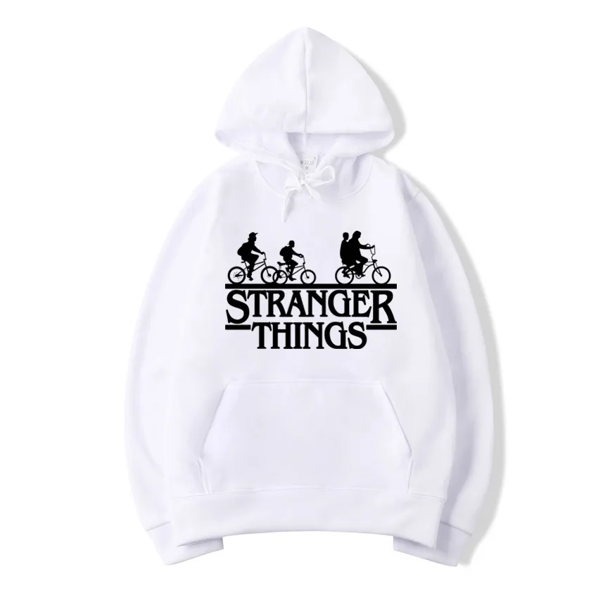 

Trendy Faces Stranger Things Hooded Mens Female style Hoodies and Sweatshirts Oversized for Autumn with Hip Hop Winter Hoodies