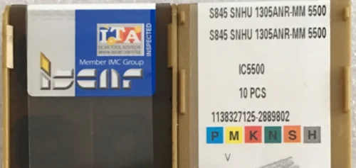 ISCAR 10 шт. твердосплавная вставка S845 SNHU 1305ANR-MM5500