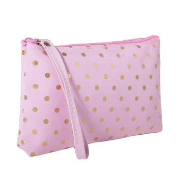 

Hand Holding Cosmetic Bag Women Makeup Bags Wavelet Point Wash Bag Make Up Organizer Ladies Travel Accessories Packaging Bag