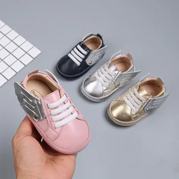 

New Baby Boy Shoes Casual Wings Toddler Shoes Non-slip Fashion Baby Girls Shoes First Walker Children Leather Shoes
