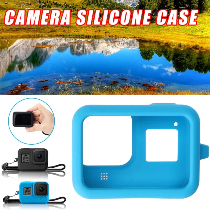 Защитный силиконовый чехол с ремешком на руку для GoPro Hero 8 аксессуары для спортивной камеры s XR649
