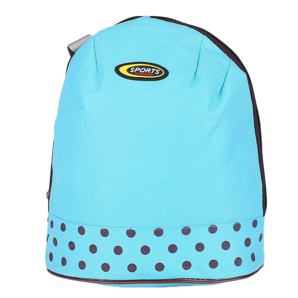 Blue Thermal Insulated Lunch Bag Storage Wave Point Picnic Office Supplies Portable - Цвет: Blue