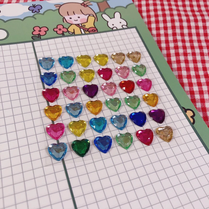 3D Shining LOVE Diamond Stickers Beautiful Sticker Toys For Children On Scrapbook Phone Laptop Gifts Cute Stationary