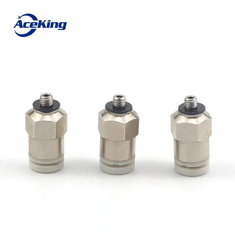 

10 pcs SMC type mini straight male screw joint fast and fast insert joint kjh06/04-m3 /M5/ m6/01s KJH4-M3 KJH6-M5 KJH6-01S