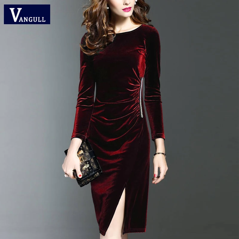 womens velvet dress