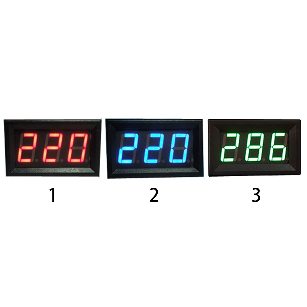 Мини DC5-120V вольтметр светодиодный 3-цифровой Дисплей Панель Напряжение метр 2-проводной Лидер продаж