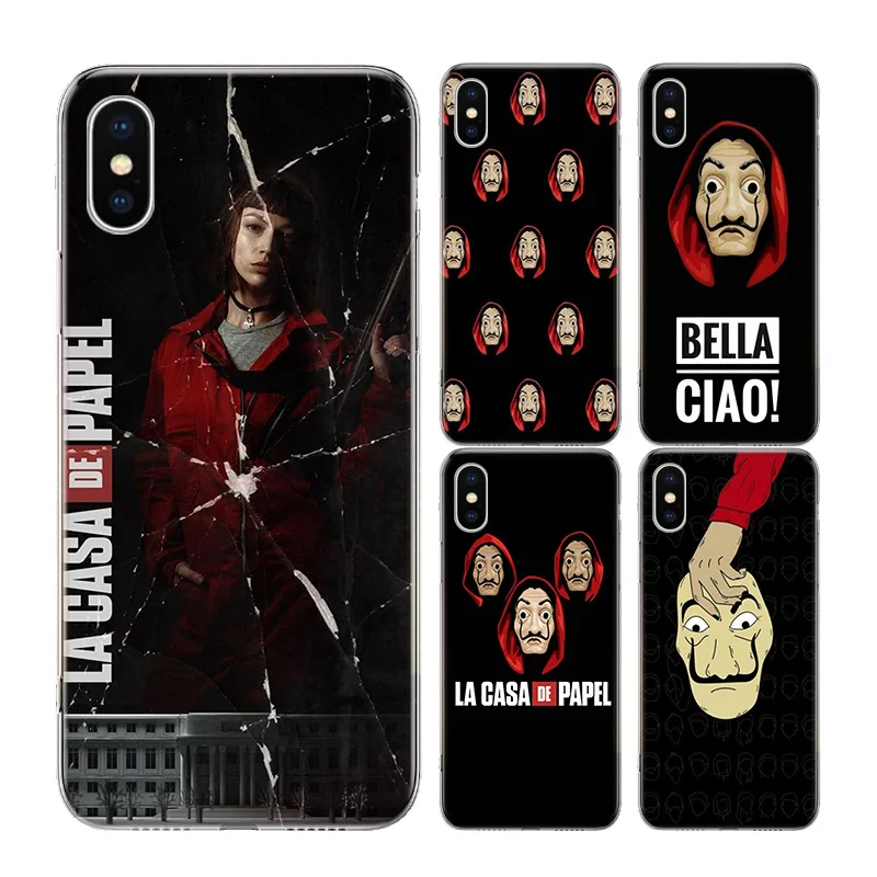 La casa de papel Bella Ciao денег мягкий ТПУ чехол для телефона с изображением на задней