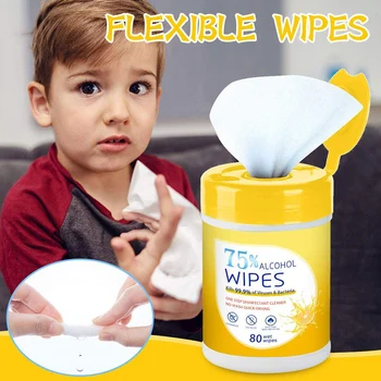 

1/2/5/10pcs 2020 New Professional Wet Wipes 80 Sheets/pcs Portable Wet Wipes for Home Office Travel Portable NC99