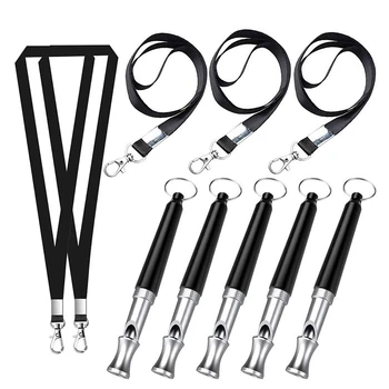 

5 PCS Ultrasonic Dog Training Whistle for Recall and Barking Control,with Lanyard Strap Professional Dog Whistles