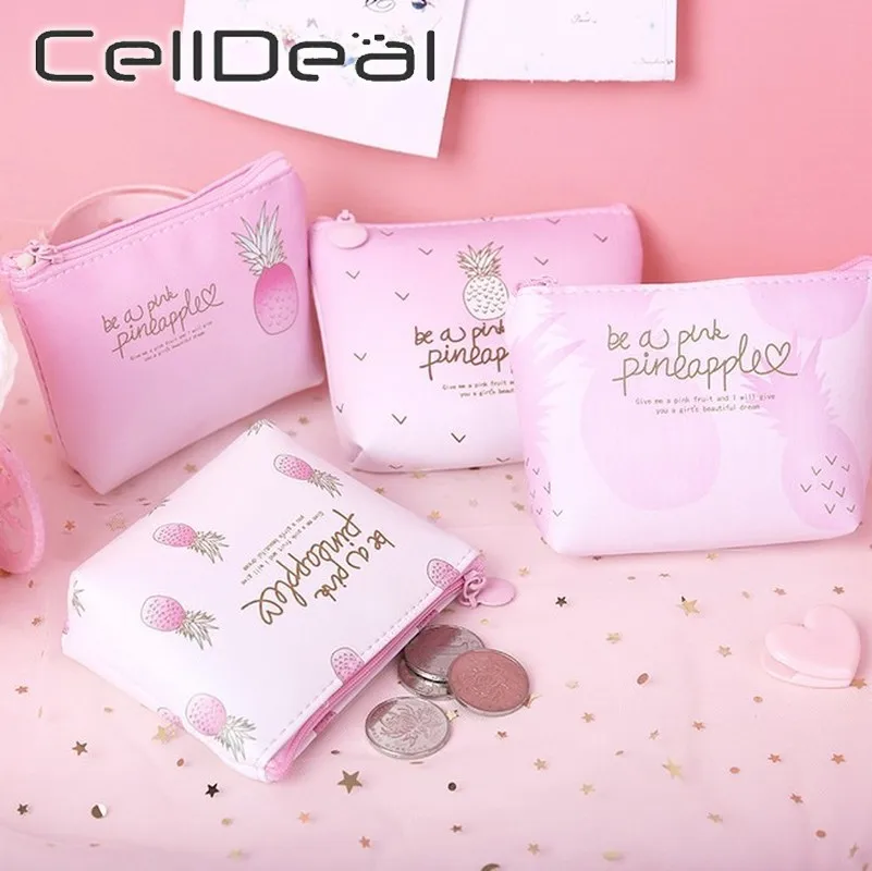 Модный Карманный Кошелек с фруктами несколько ананасов маленький кошелек для