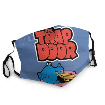 

The Trap Door Men Women Non-Disposable Mouth Face Mask Printed Anti Bacterial Dust Mask Protection Cover Respirator Mouth Muffle