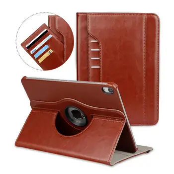 

Wessleco ipad case for iPad Pro 11 2018 Case with Card Pocket Smart PU Leather Trifold Stand Holder PC Hard Back Cover