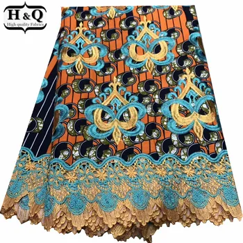 

Hot Selling Beautfiful Batik Lace Nigerian Guipure Lace 2019 Stylish Print Wax Lace Embroidered Fabric For Ladies Lovely Gown