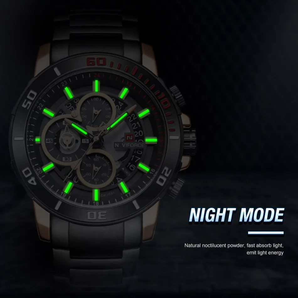 NAVIFORCE спортивные часы мужские модные водонепроницаемые военные кварцевые наручные часы Роскошные повседневные платья деловые часы Relogio Masculino