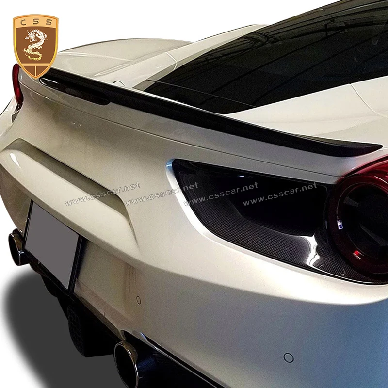 CSSYL заднее крыло из углеродного волокна для Ferrari 488 задний спойлер из углеродного волокна для Ferrari 488 spider для Ferrari 488 GTB задний спойлер