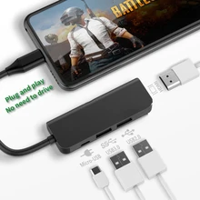4in1Type-C к HDMI USB2.0 3,0 PD Многофункциональный узловой центр для смартфона компьютера HDTV для Macbook huawei Mate10 20 P20 samsung S8
