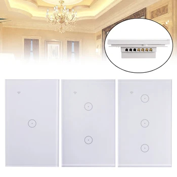 

WIFI Smart Wall Light Touch Switch Panel Timing Socket Light Switch Wall Home Intelligent Remote Control Switches