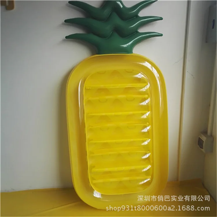 

Currently Available Seconds Hair Original Pineapple-shaped Floating Mat Double Color Pineapple Inflatable Floating Row Water Lyi