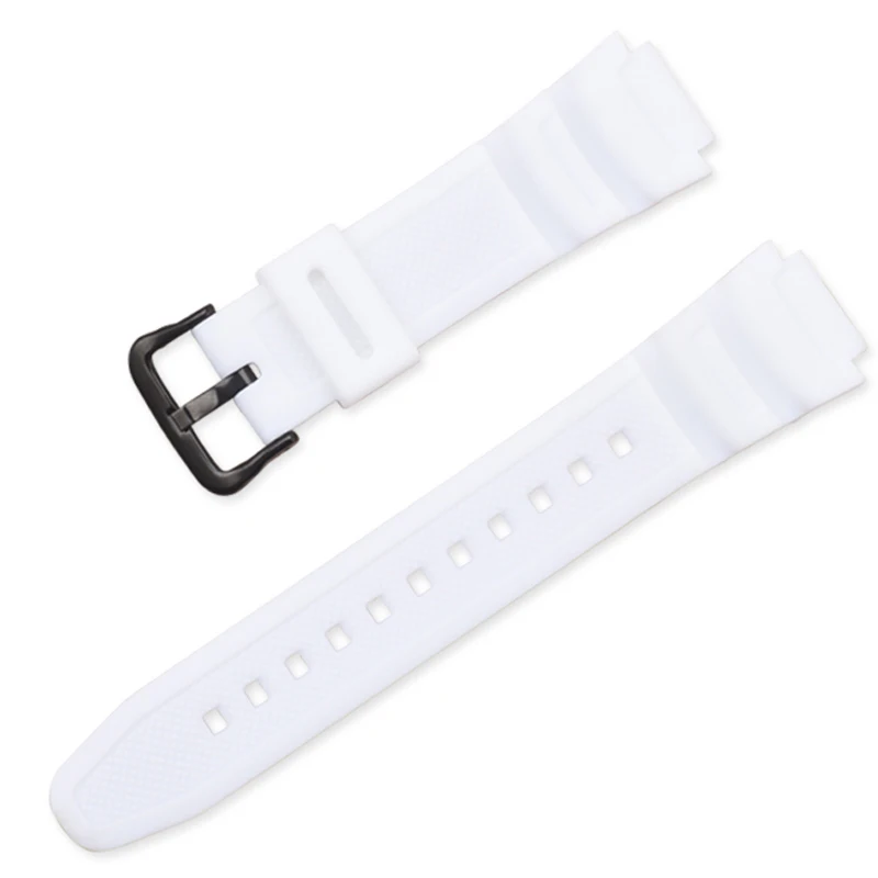 Durable Black Silicone Watchband with Pin Buckle