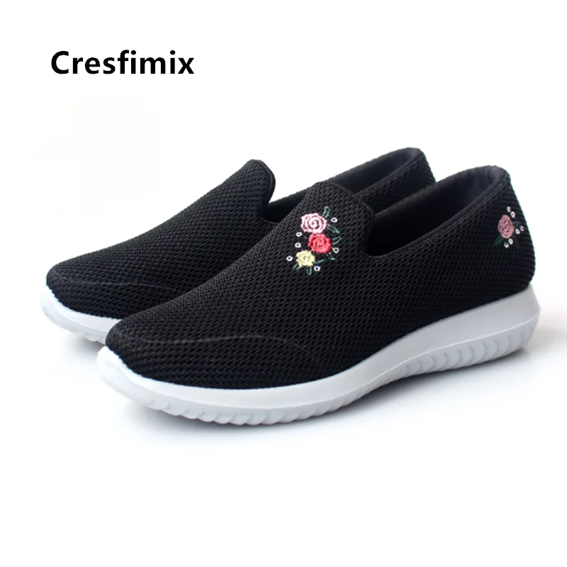 a Cresfimix Zapatos De Mujer; женские модные черные дышащие слипоны; нескользящие лоферы; женская повседневная обувь; сезон весна-лето; C5700 - Цвет: a