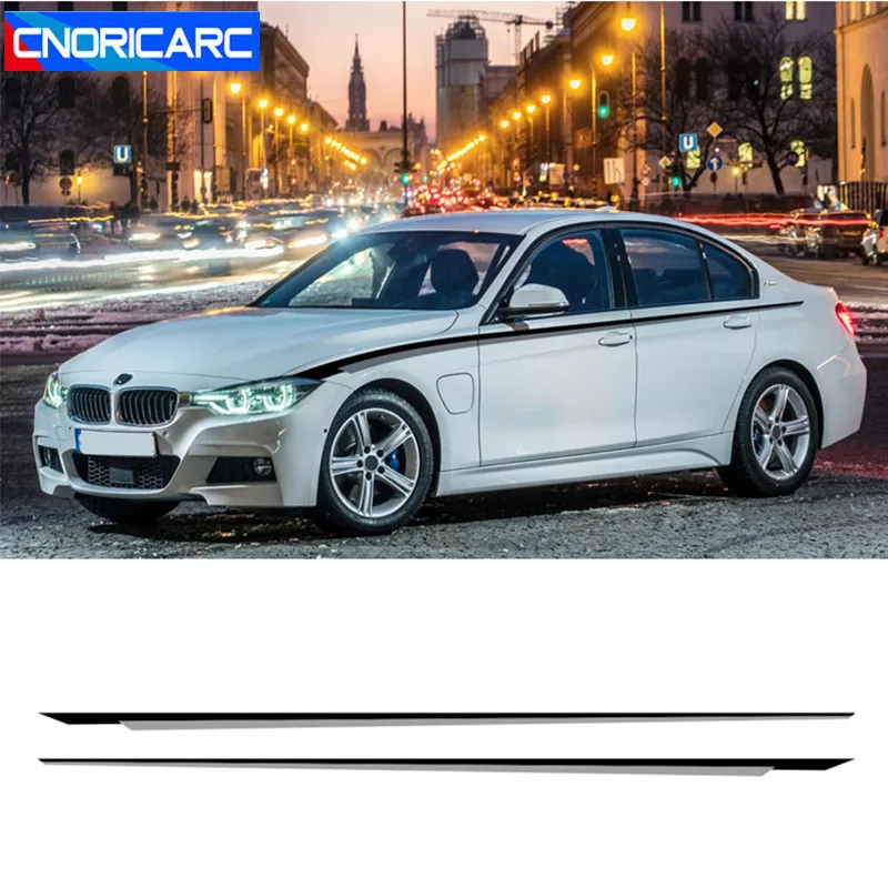

Sport Styling Car Side Skirt Sills Stickers Body Customized Waistline Decals For BMW 1/2/3/4/5 Series M3 M4 f10 f20 f30 e46 e90