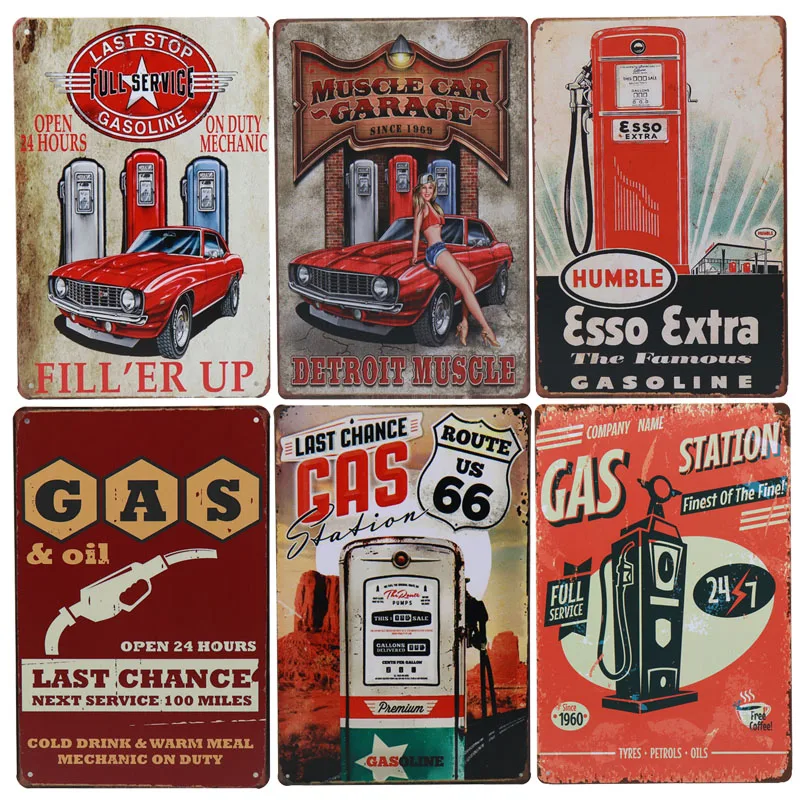 Texaco газовые масляные гаражные Ретро художественные железные наклейки, винтажный Настенный декор, металлическая пластина, плакат, оловянный бар, знаки, жестяная живопись, H29
