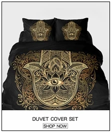 3D пододеяльник King/queen/custom size, одеяло/покрывало 220/240, 1 шт. пододеяльник, роскошное постельное белье Ornate amulet Hamsa Hand
