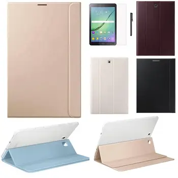 

Leather Case Stand Cover For Samsung Galaxy Tab S2 8 Inch T710 T715 Ultra Slim Protective Shell 8inch+Film +Pen Gift A50