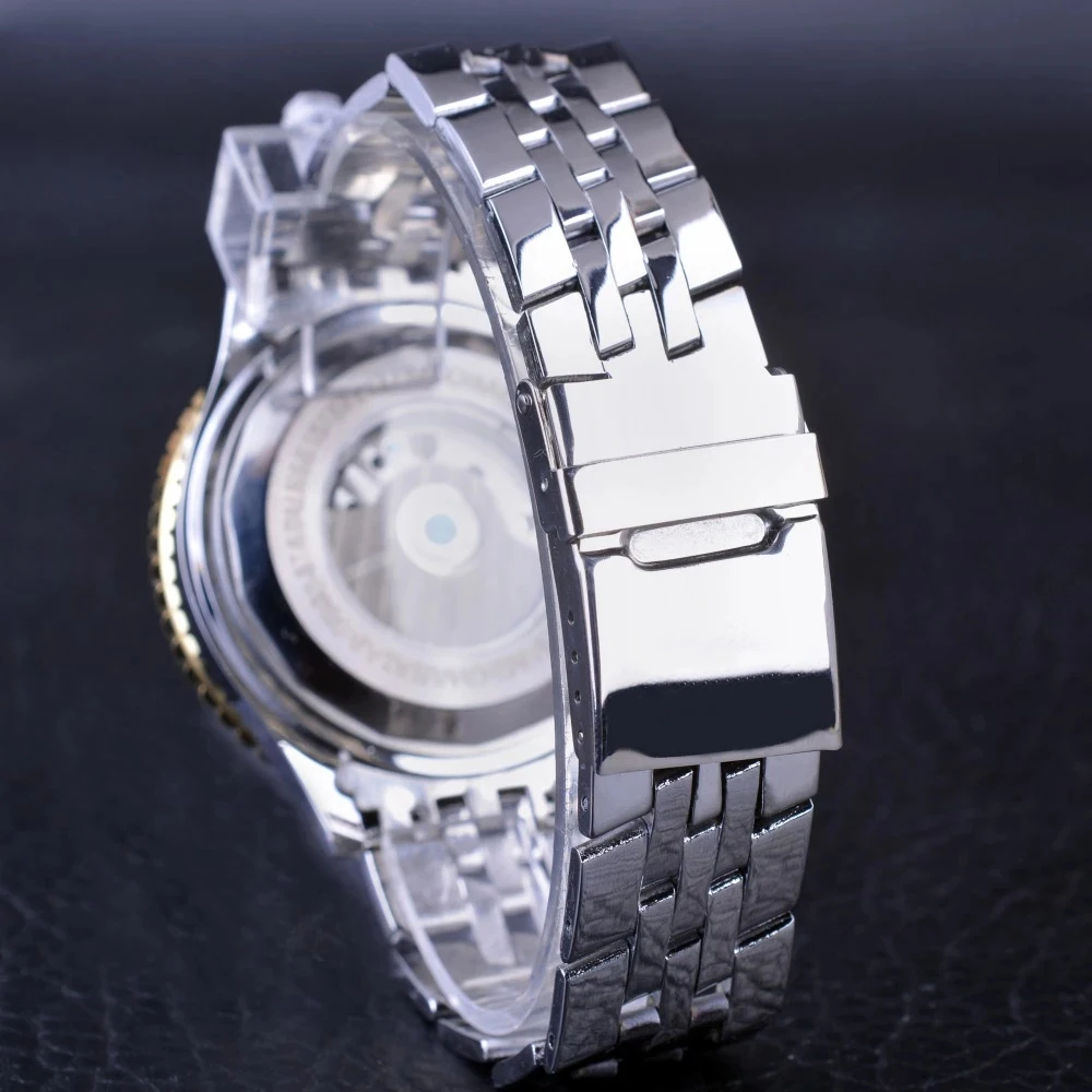 Jaragar Aviator Series Military Scale Yellow Elegant Dial Tourbillon Design Mens Watches Top Brand Luxury Automatic Wrist Watch