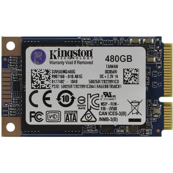 

Kingston SUV500MS/480G SSD, mSATA, 480GB, SATA-III, read: 520 MB/s, write: 500 MB/s, TLC 3D NAND