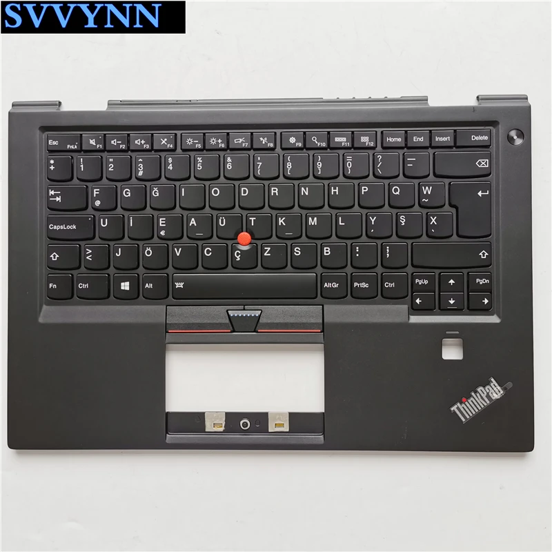 Верхний чехол с турецкой клавиатурой F с подсветкой для Thinkpad X1 Carbon 4th backlight C Cover 01AV190 46M. 04PCS. 0040