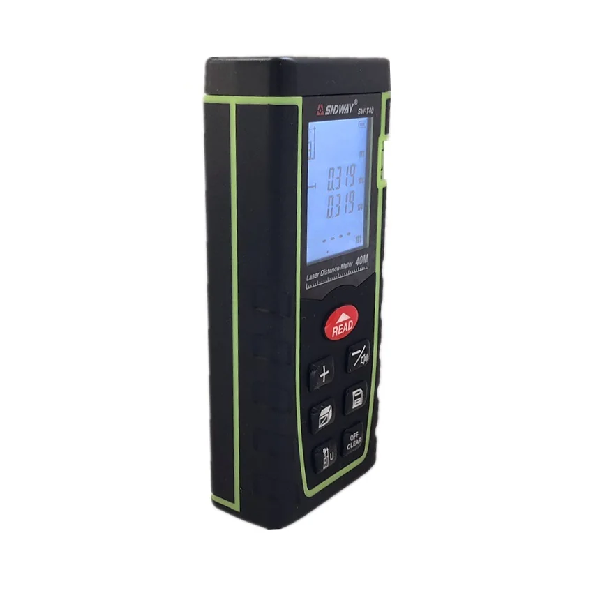 Sndway 40m laser distance meter laser rangefinder SW-T40 accuracy 2mm Maximum measuring distance 40m With color box Sndway 40m laser distance meter laser rangefinder SW-T40 accuracy 2mm Maximum measuring distance 40m With color box