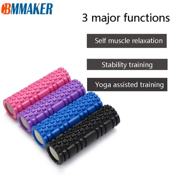 

9.5*30 Hollow Yoga Block Fitness Equipment Pilates Foam Roller Fitness Gym Exercises EVA Muscle Massage Relax Roller Yoga Brick