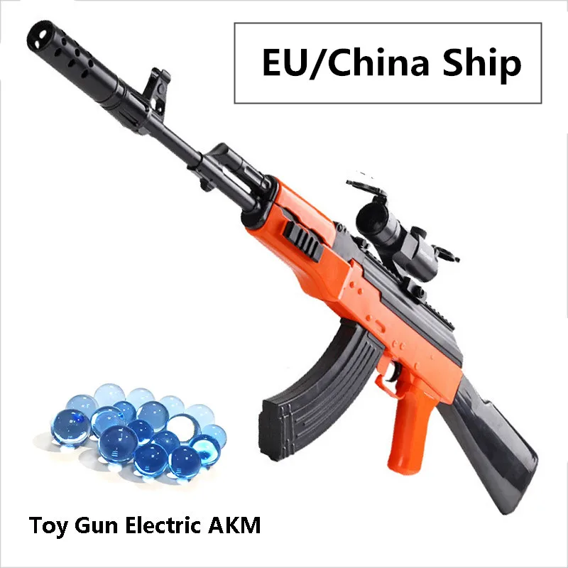 АКМ 102 см игрушечный стрелковый пистолет куриное оружие воздушный мягкий мальчик cs-игры на открытом воздухе безопасность водная пуля