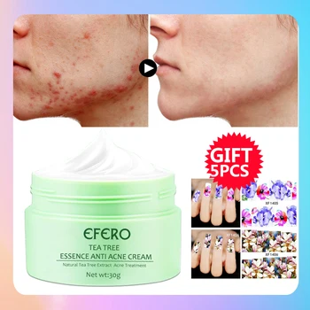 

EFERO Tea Tree Face Cream Collagen Day Cream Anti-wrinkle Firming Anti Aging Anti Acne Cream Whitening Moisturizing Skin Care