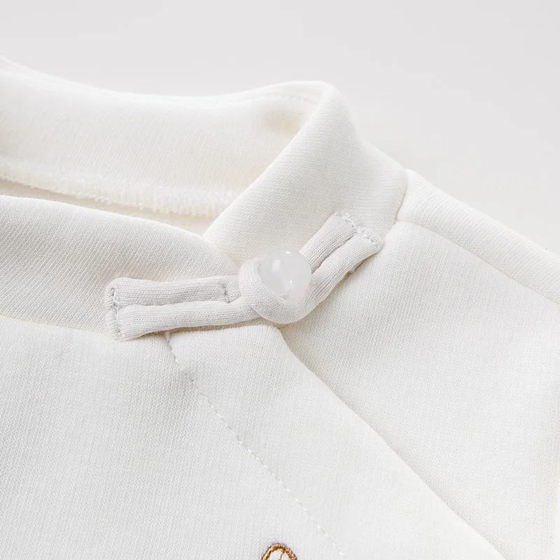 DBJ11709-1 dave bella/зимняя футболка с милой бабочкой для маленьких девочек детские топы с длинными рукавами для девочек, модные детские футболки высокого качества