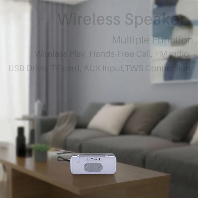 NR3018FM Radio Bluetooth Speaker Mini Stereo Portable Car Subwoofer Wireless Bluetooth Speaker